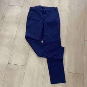 Ankle length mid rise dress pants